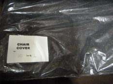 *60 Black Polycotton Chair Covers