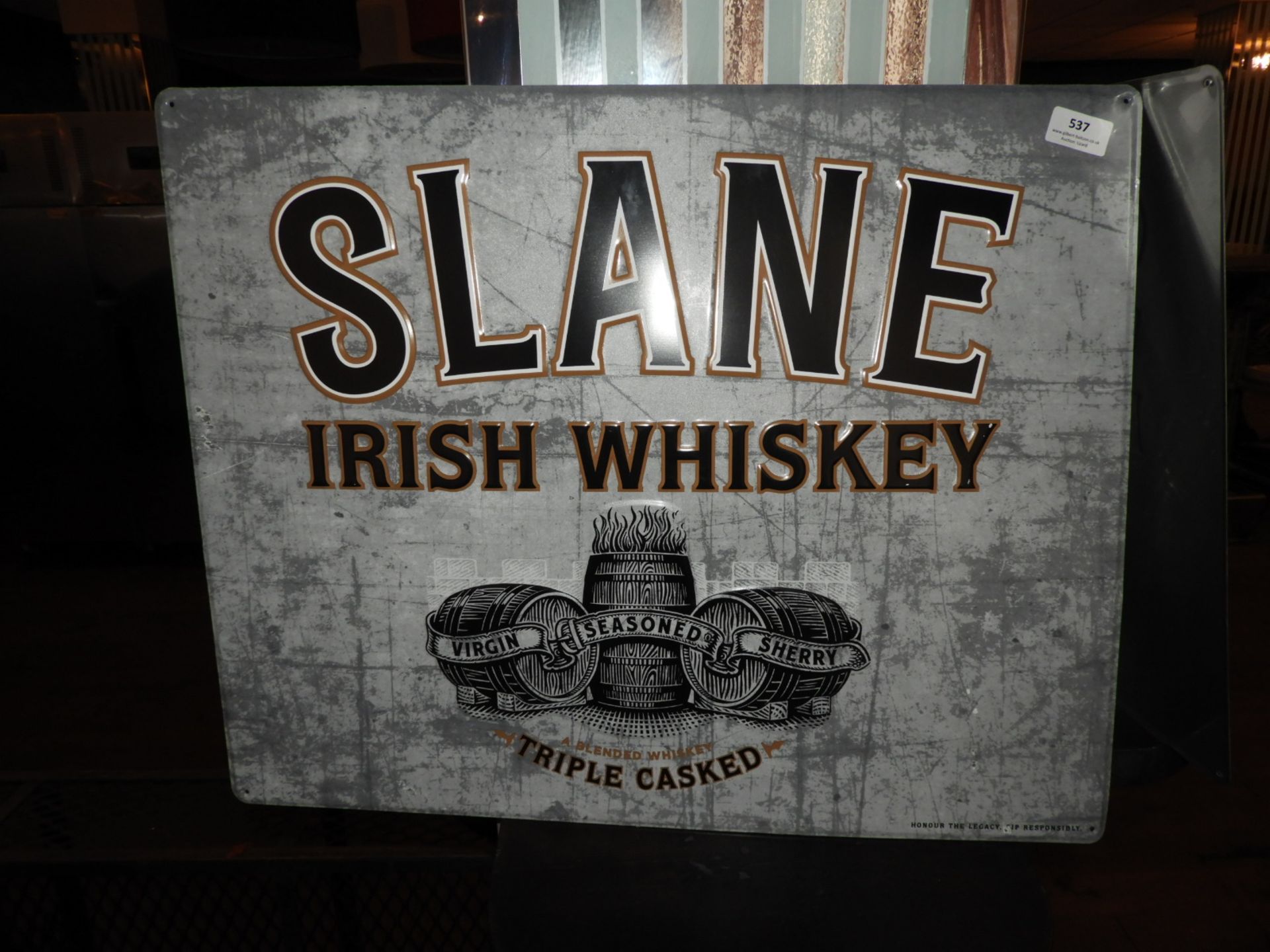*Slane Whiskey Advertising Sign