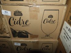 *Box of 12 Branded Stella Artois Cidre Glasses