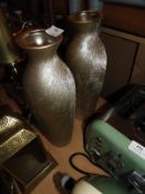 *Pair of Gilt Decorative Vases