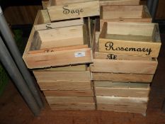 *Quantity of Wooden Herb Trays