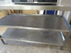 *Stainless Steel Preparation Table with Shelf