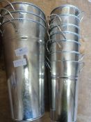 Quantity of Florists Metal Vases