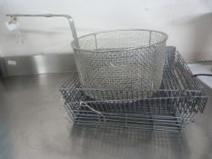 *Three Wire Baskets and a Deep Fat Frying Basket