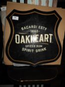 *Bacardi Oakheart Advertising Sign