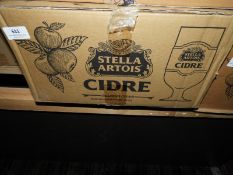 *Box of 24 Branded Stella Artois Cidre Glasses