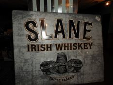 *Slane Whiskey Advertising Sign