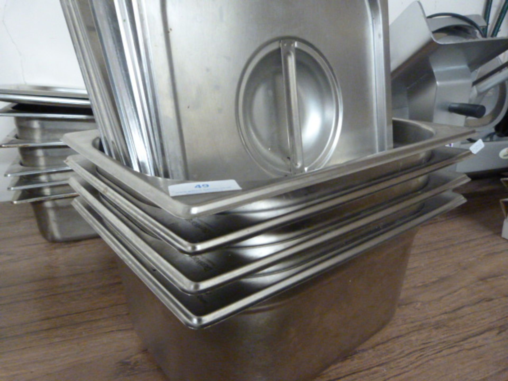 *Four Bain Marie Inserts with Lids
