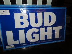 *Bud Light Advertising Sign