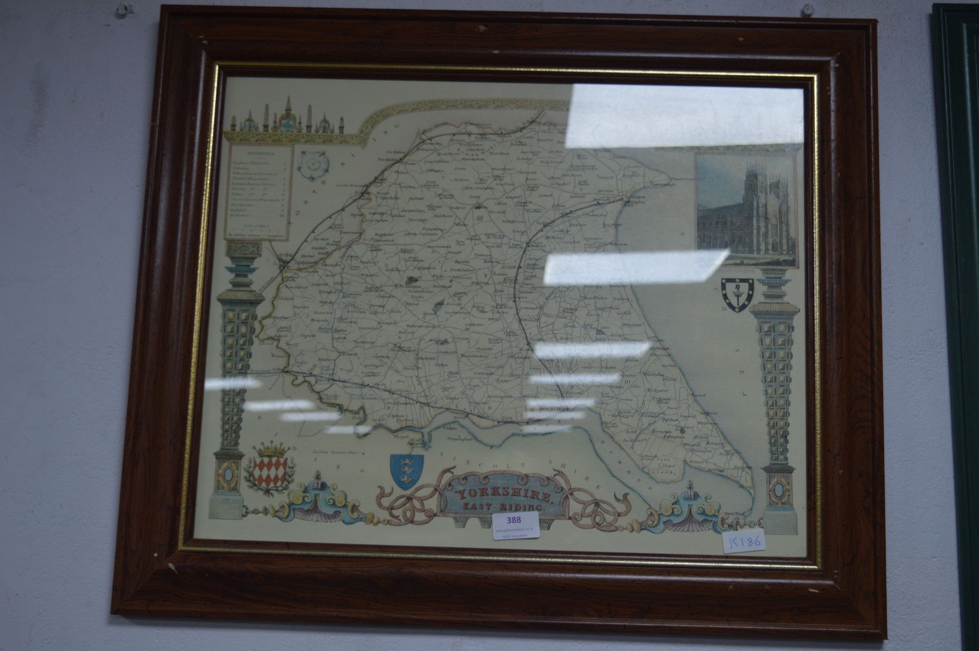 Framed Map of Yorkshire East Riding