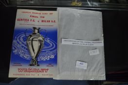 1963 European Cup Final Football Programme