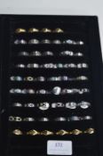 Tray of Dress Rings