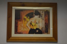 *Wood Framed Print - Japanese Lady