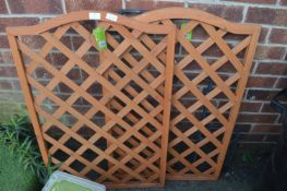 Two Heavy Duty Wooden Trellis Panels 3ft x 2ft