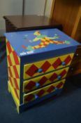 *Children's Painted Three Drawer Chest