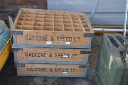 Three Vintage Wooden Crates