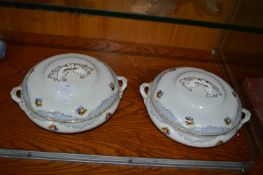 *Two Covered Pottery Tureens