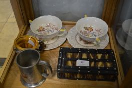 Royal Doulton Dishes, Quill Box, etc.