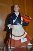 Ceramic Figure of a Samurai Warrior