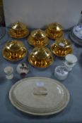 Six Royal Worcester Gilt Covered Dishes etc.