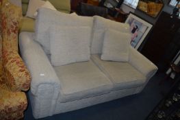 Oatmeal Upholstered Two Seat Sofa