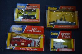 Four Boxed Dinky Diecast Model Vehicles