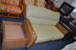 Two Seat Can Conservatory Sofa plus Footstool