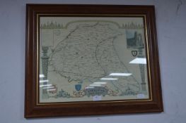 Framed Map of Yorkshire East Riding