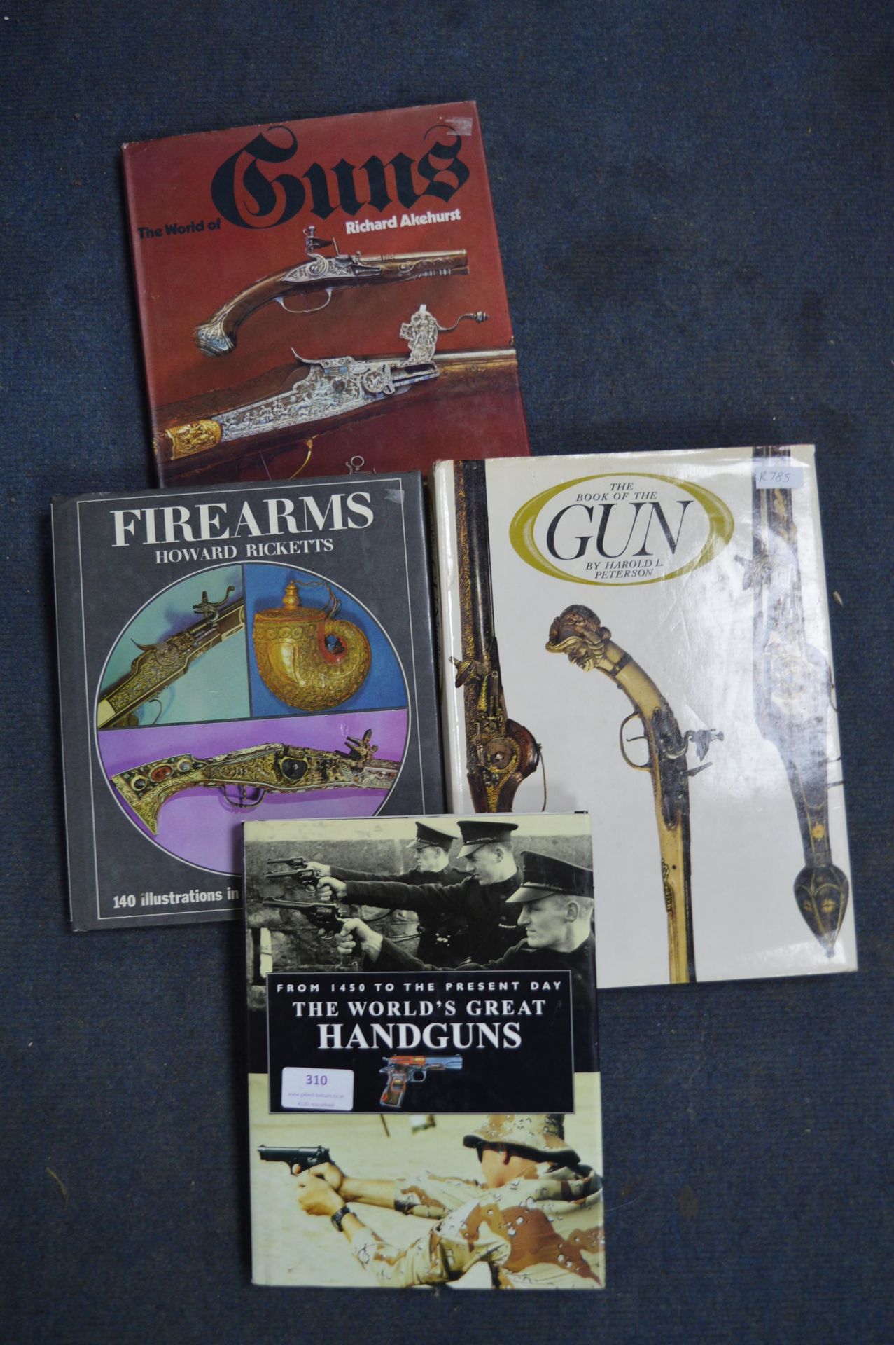 Four Reference Books on Guns and Firearms