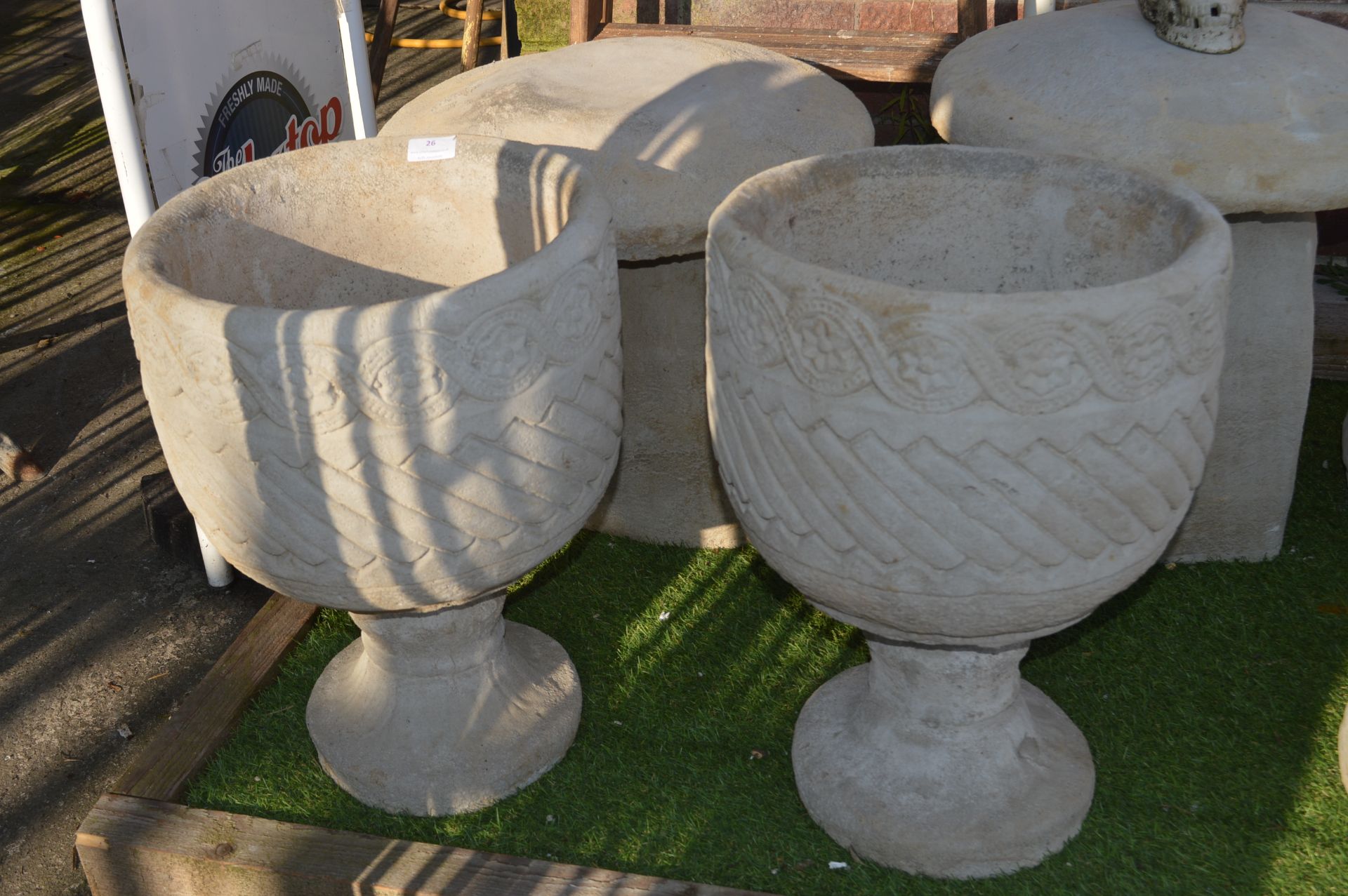 Pair of Decorative Garden Planters