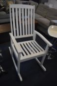 *White Conservatory Rocking Chair