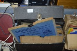 Case of 78rpm Records