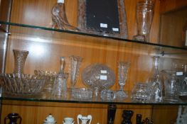 Cut Glass Crystal Bowls, Vases, etc.