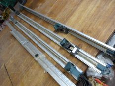 Three Parkside Sash Clamps and a Steel Rule