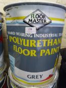 20L Tin of Grey Polyurethane Floor Paint