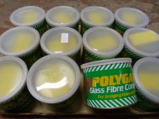 Twelve Tubs of Polygard Glass Fibre Compound no. 0