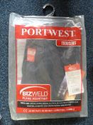 Bizweld Trousers (Navy) Size: Small/Leg:31 by Portwest