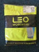 Polycotton Cargo Trousers (Yellow) Size: 44R by Leo Workwear