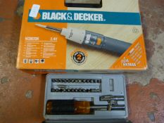 Black & Decker Electric Screwdriver and a Manual S