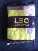 Polycotton Cargo Trousers (Yellow) Size: 42R by Leo Workwear