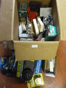 Box of Tools, Door Furniture, Padlocks, etc.