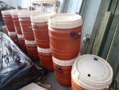 Eleven Plastic Curtech Storage Barrels