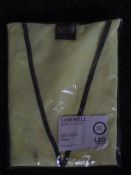 Hi-Vis Waistcoat with Sleeves (Yellow) Size: XL by Leo Workwear