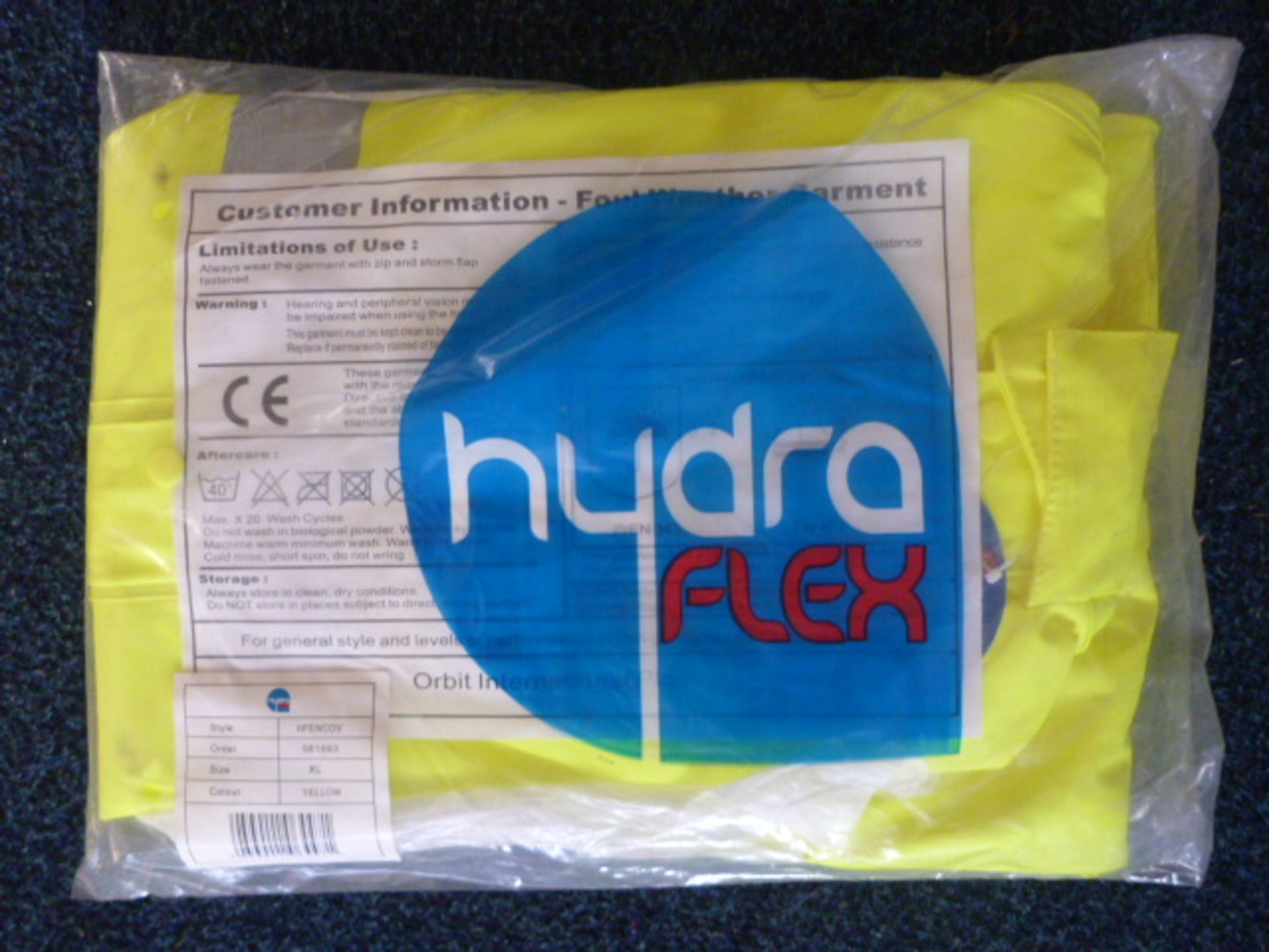 Hi-Vis Work Trouser (Yellow) Size: XL by Hydra Flex