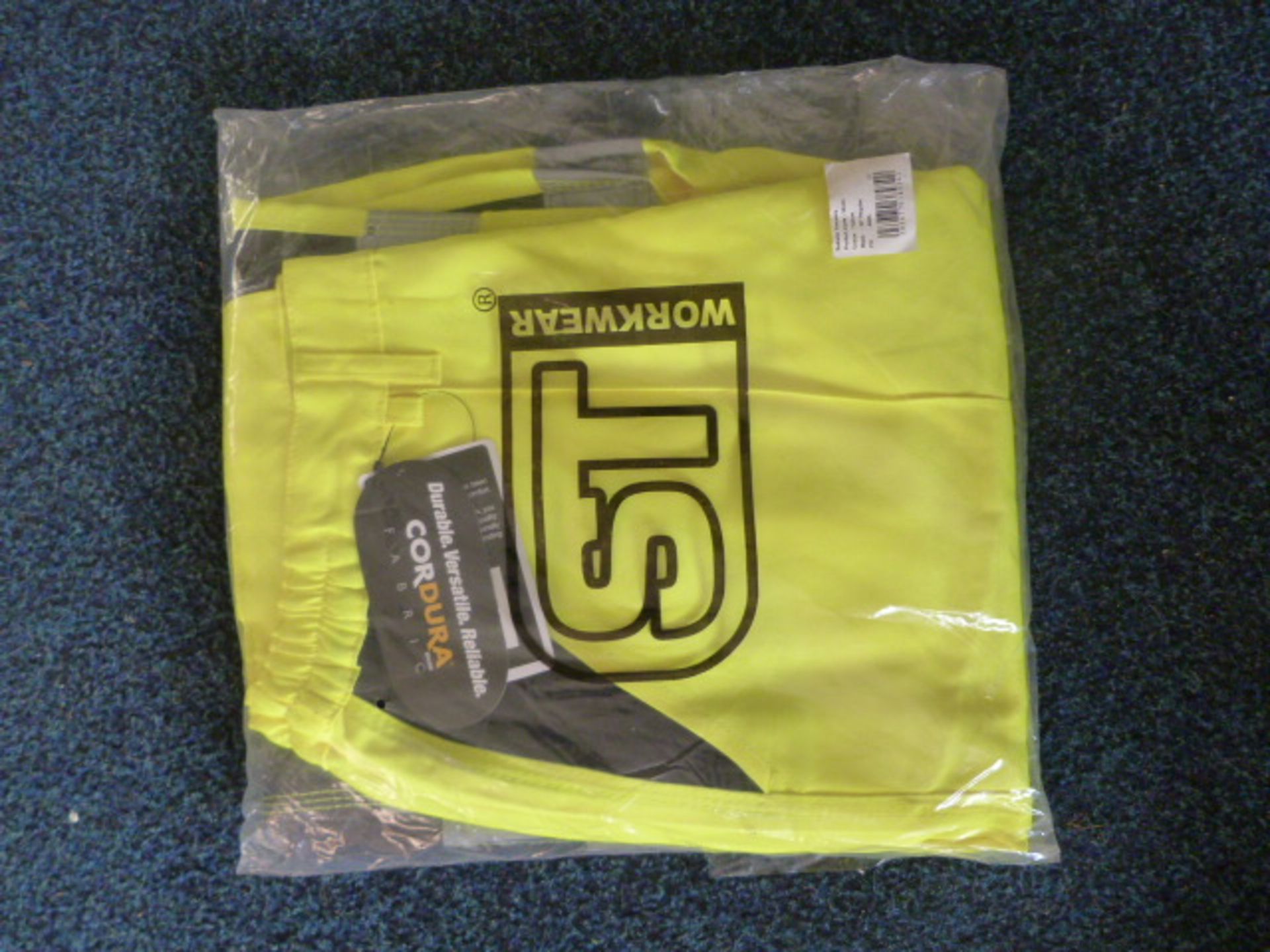 Hi-Vis Work Trouser (Yellow) Size: 34R by ST Workwear
