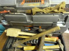 Toolbox and Small Quantity of Assorted Tools