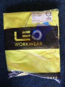 Polycotton Cargo Trousers (Yellow) Size: 40R by Leo Workwear