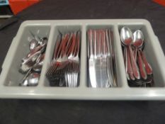 * Large matching stainless steel assorted cutlery set, cutlery all in great clean condtion. Comes