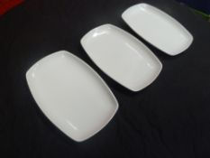 * 24 stylish rectangle mains plates, all in fantastic condition