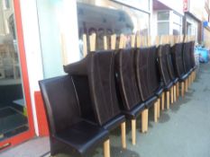 * 30X Leatherette restaurant chairs, in good clean condition